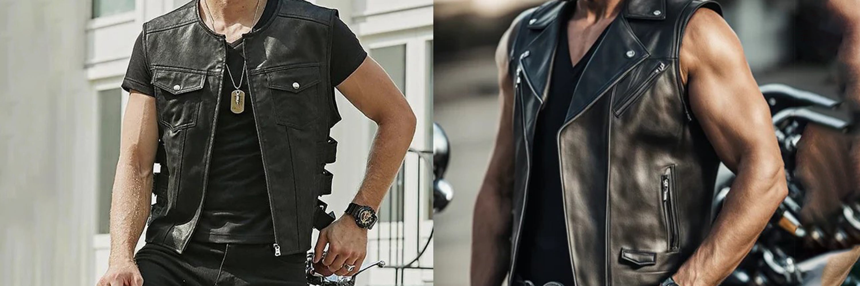Men's Leather Vest