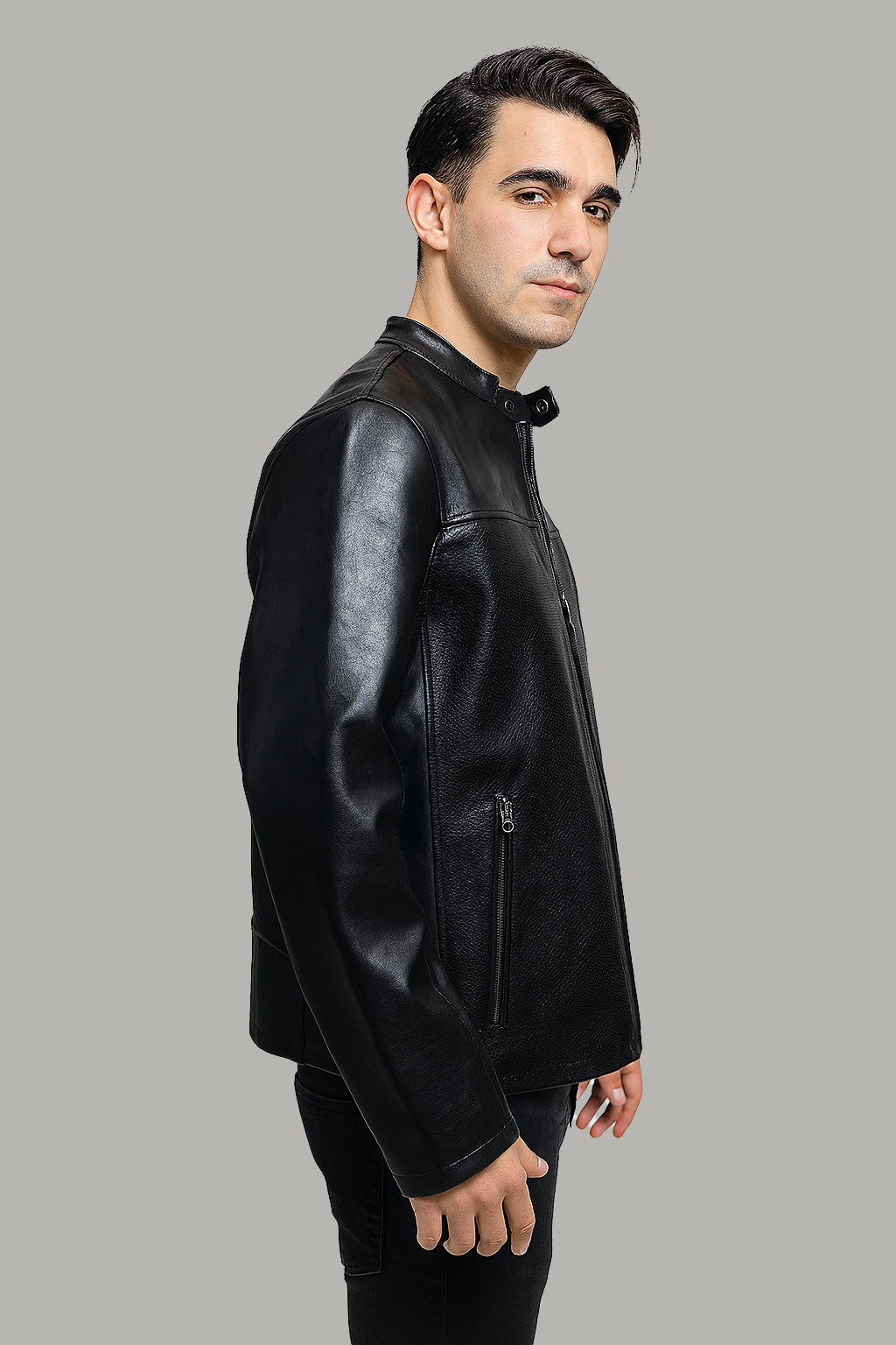 UrbanOliver Men's Leather Jacket
