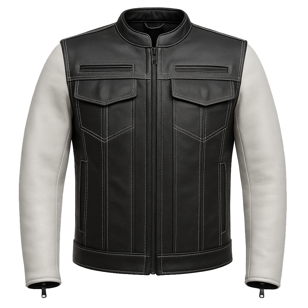 PR-237 Inferno Edge Man's Moto Leather Jacket