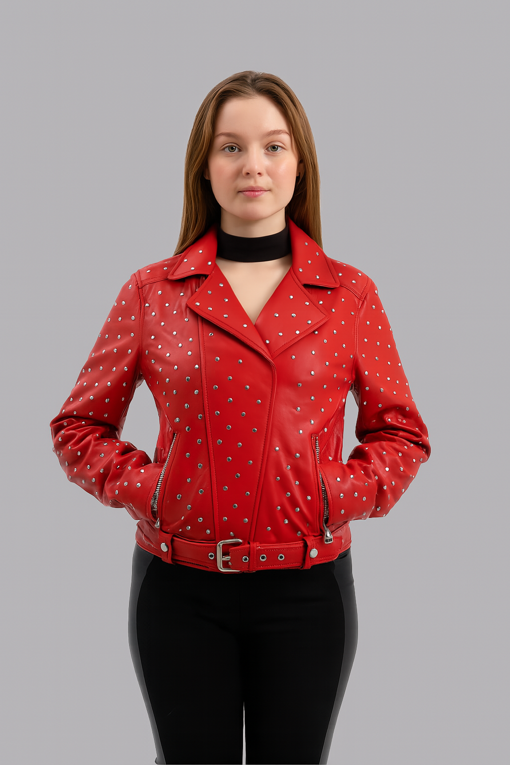 Claudia Women's Fashion Leather Jacket