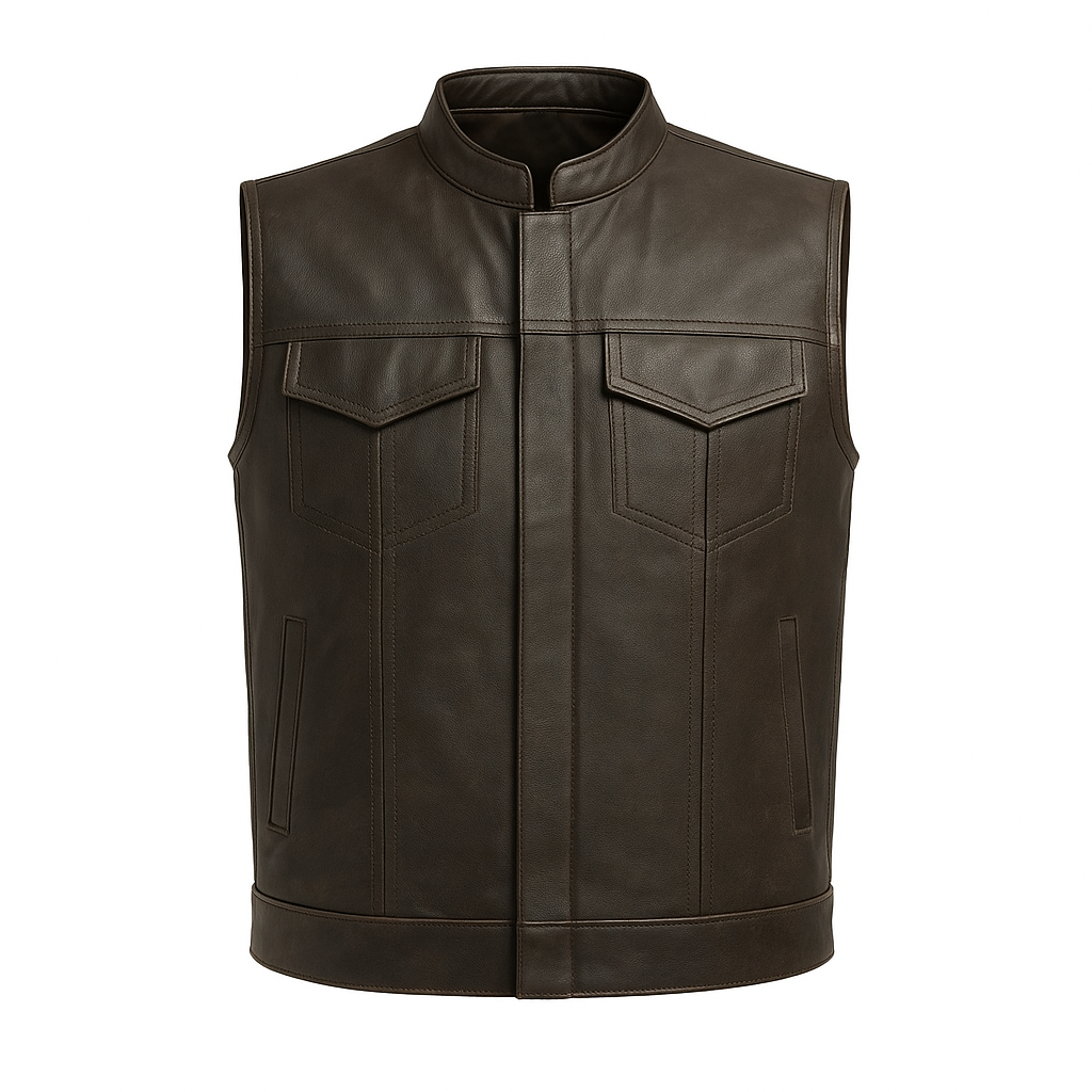 Duskrunner - Men's Motorcycle Leather Vest