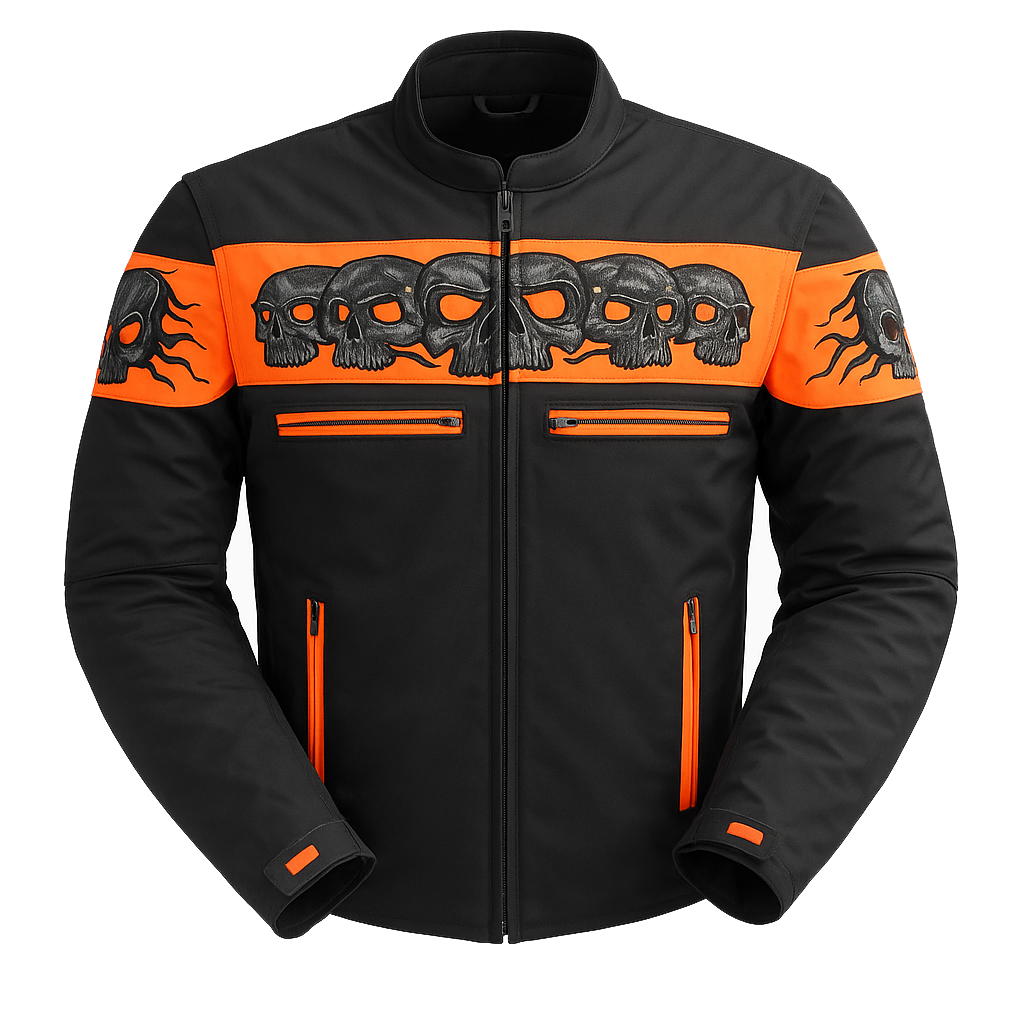 PR-214 Skullshade Man's Motorcycle Textile jacket