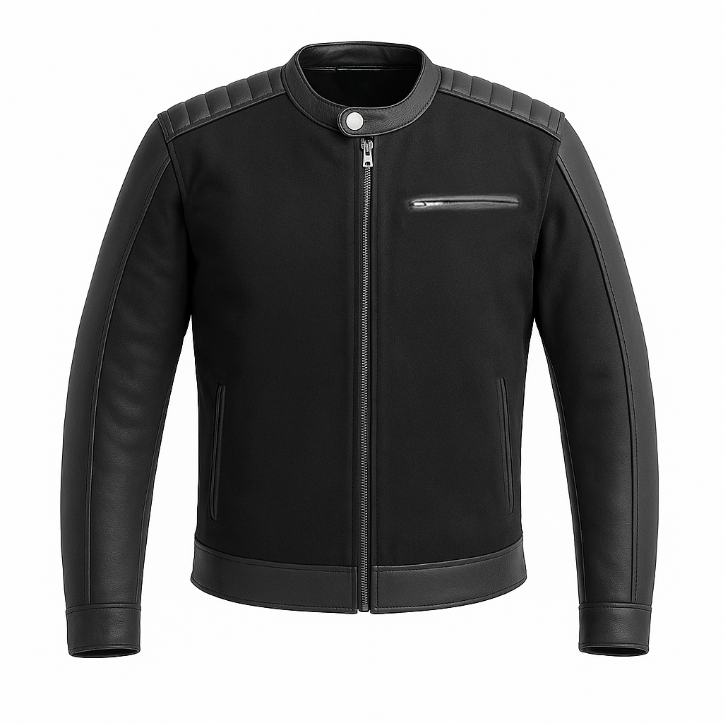 Pr-208 Blackout Prime Man's Motorcycle Leather jacket
