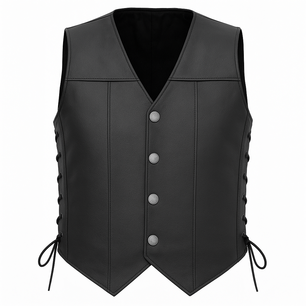 Venta Reign - Men's Motorcycle Western Style Leather Vest