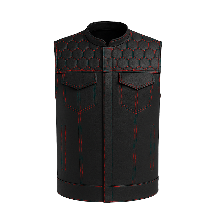 Viper - Men's Club Style Leather Vest