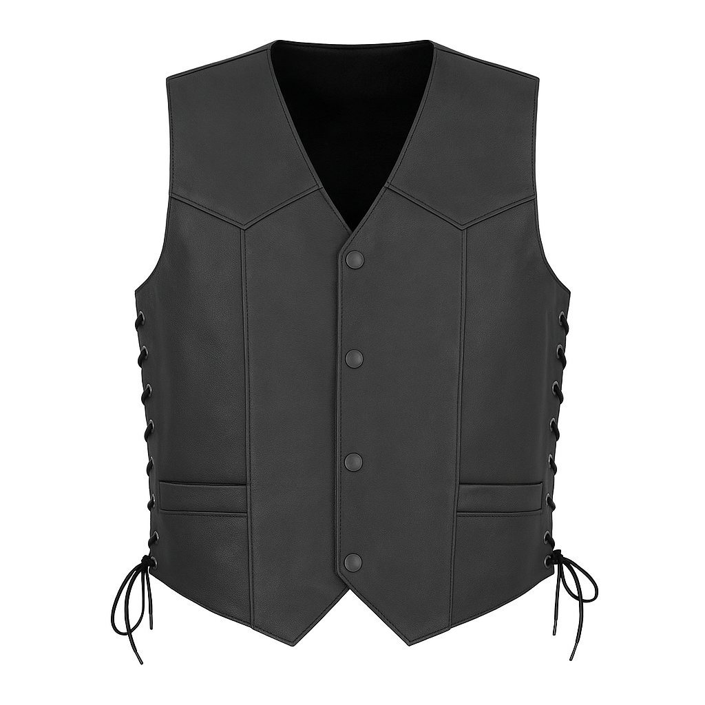 Deadman's Bluff - Men's Western Style Leather Vest