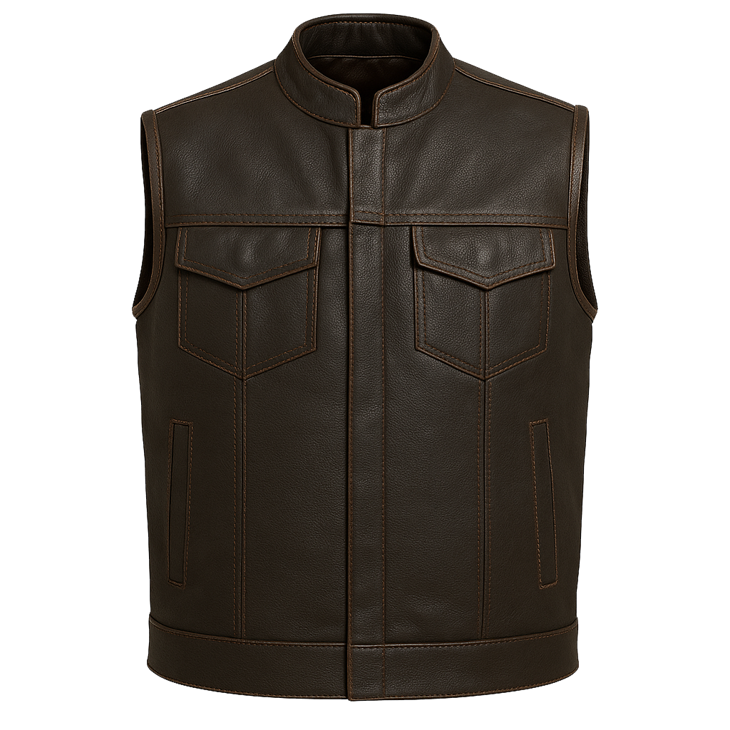 Duskrunner - Men's Motorcycle Leather Vest