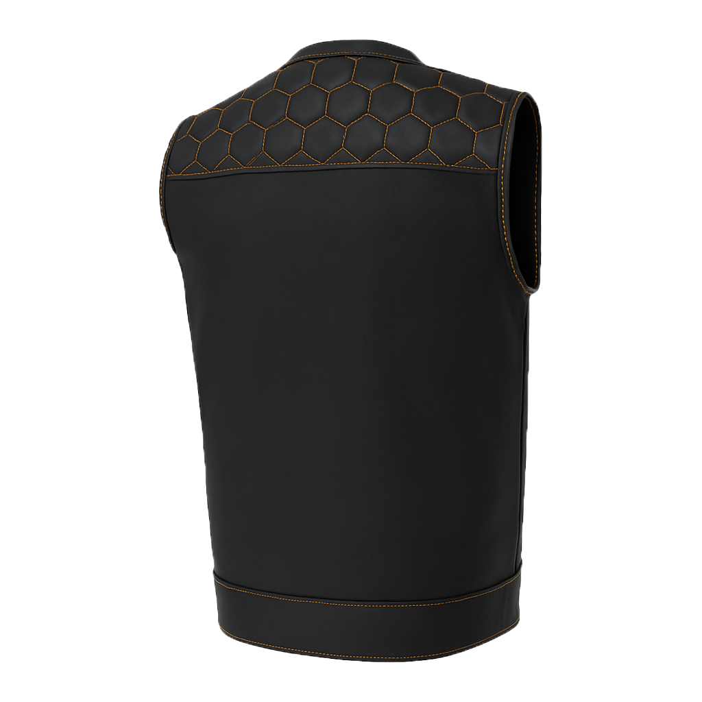 Viper - Men's Club Style Leather Vest