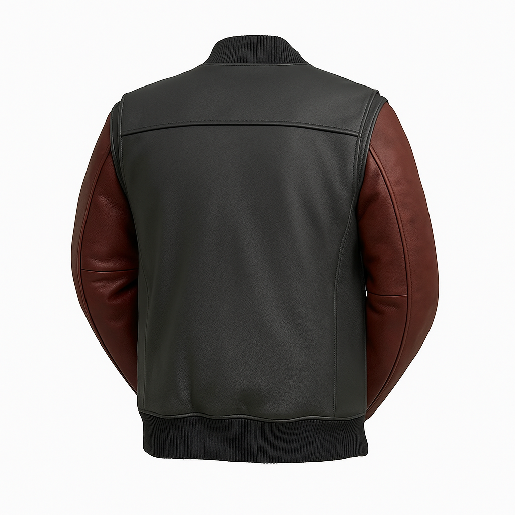 PR-238 Coalheart Classic Man's Moto Leather Jacket