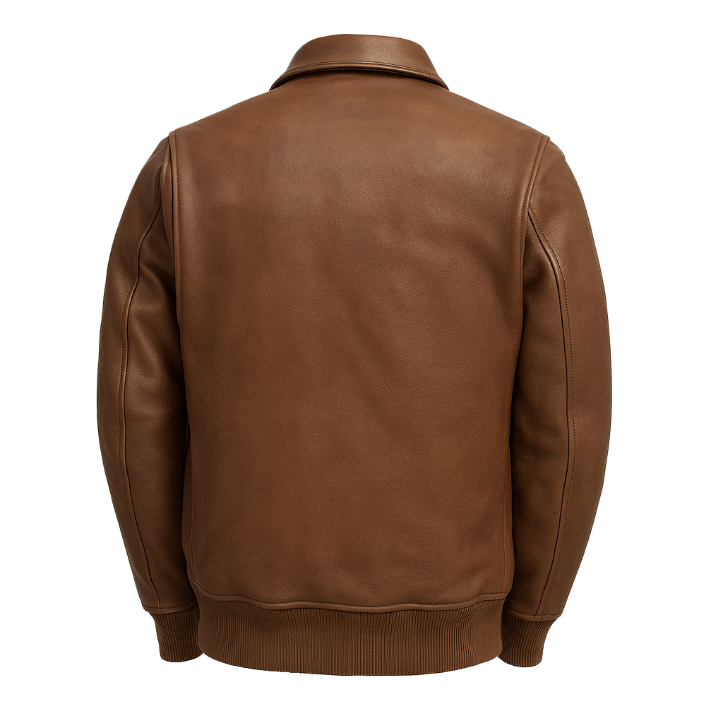 PR-218 The Heritage Bomber Man's Motorcycle Leather Jacket