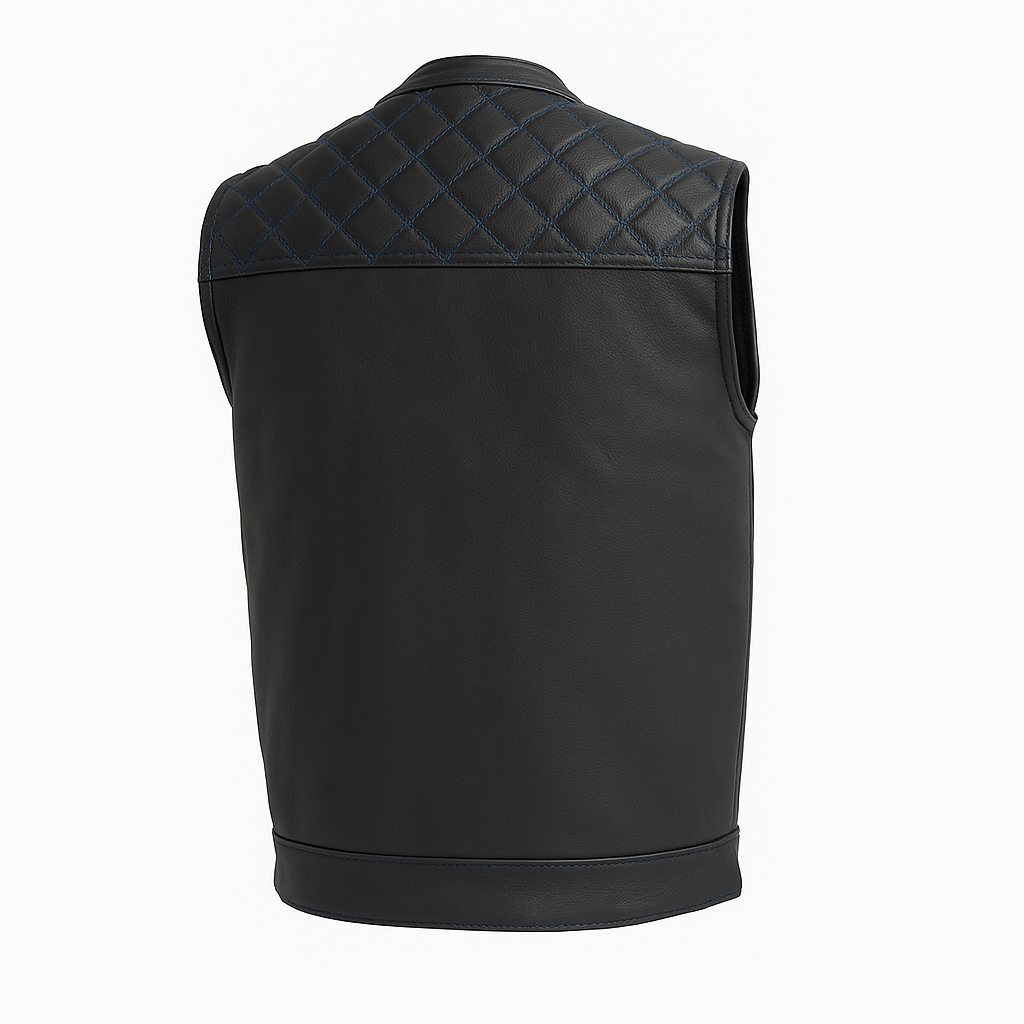Scarlet Stitch - Men's Club Style Leather Vest