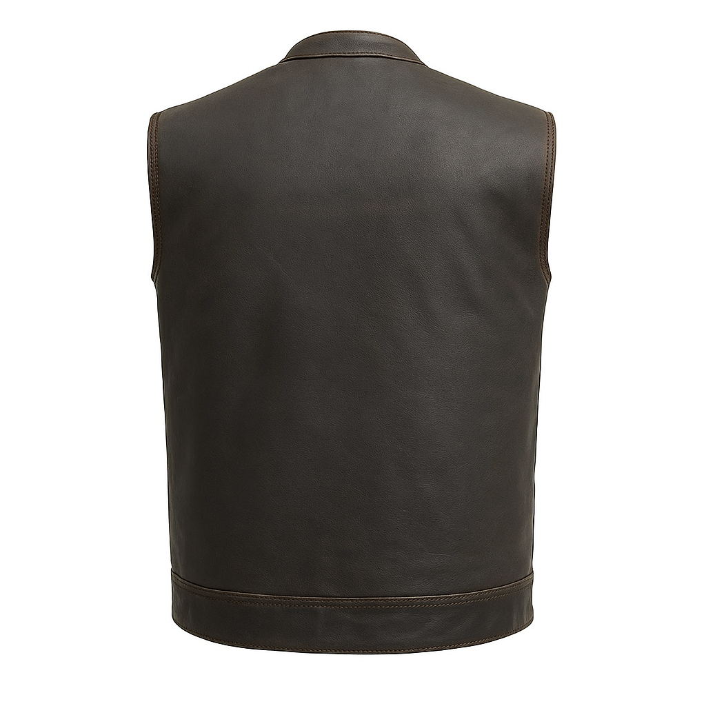 Duskrunner - Men's Motorcycle Leather Vest