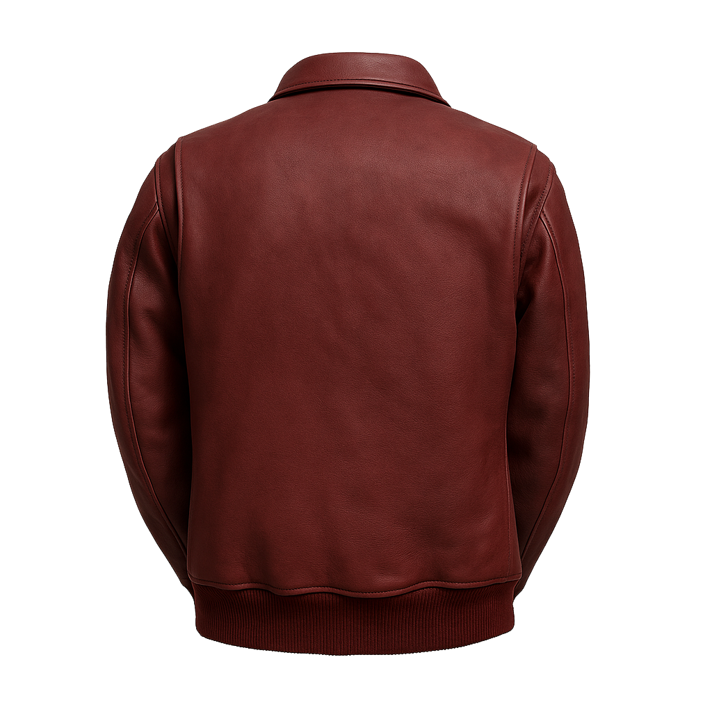 PR-218 The Heritage Bomber Man's Motorcycle Leather Jacket