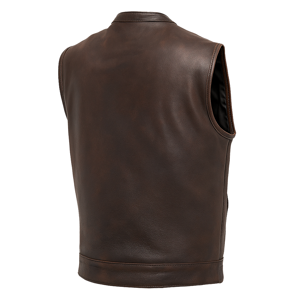 Darkhaven Man's Moto Club Leather Vest