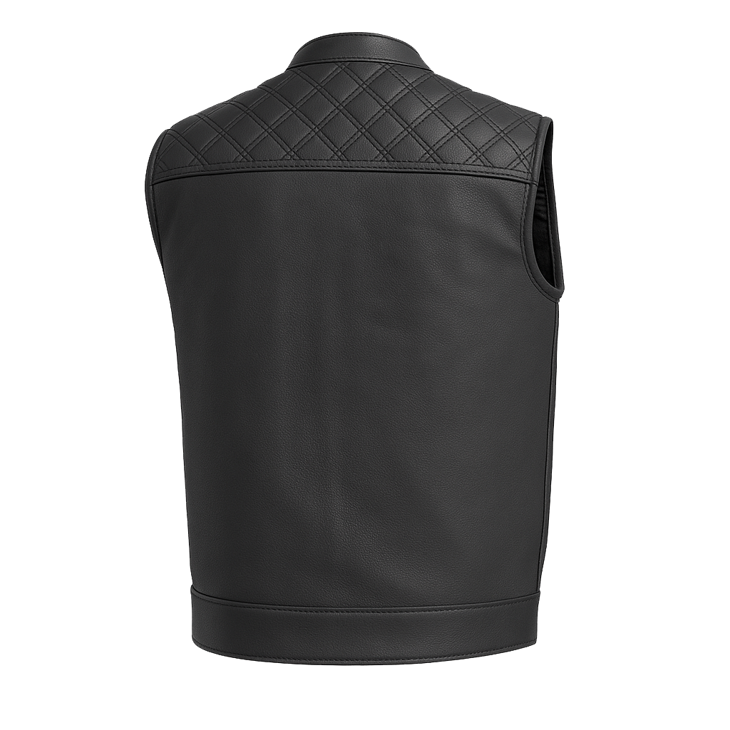 Scarlet Stitch - Men's Club Style Leather Vest