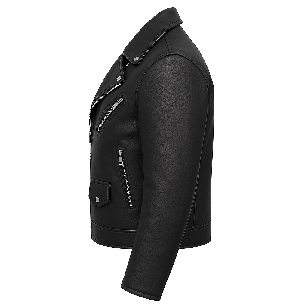 PR-201 Midnight Moto Men's Motorcycle Leather Jacket