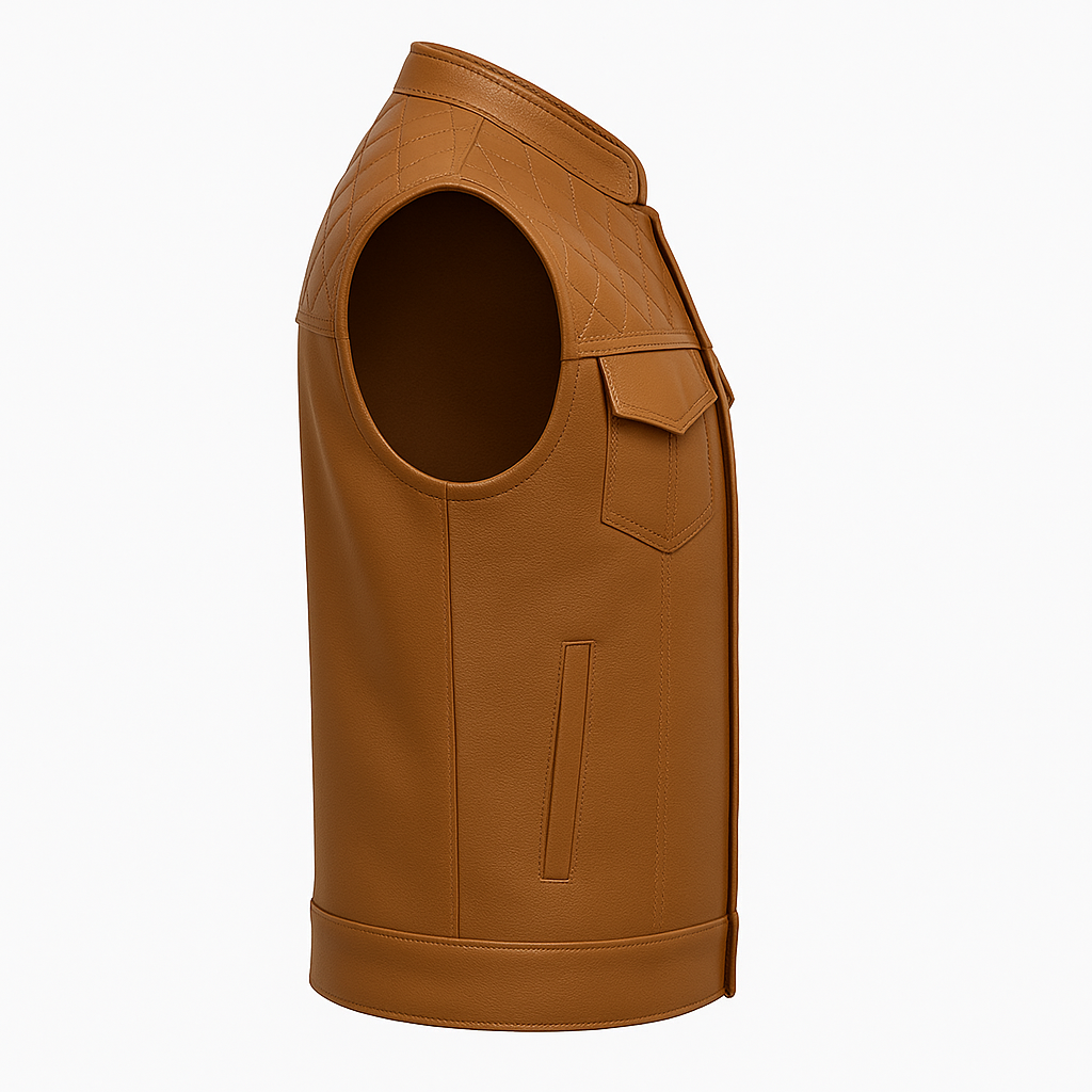 Rustwood Rider - Men's Club Style Leather Vest