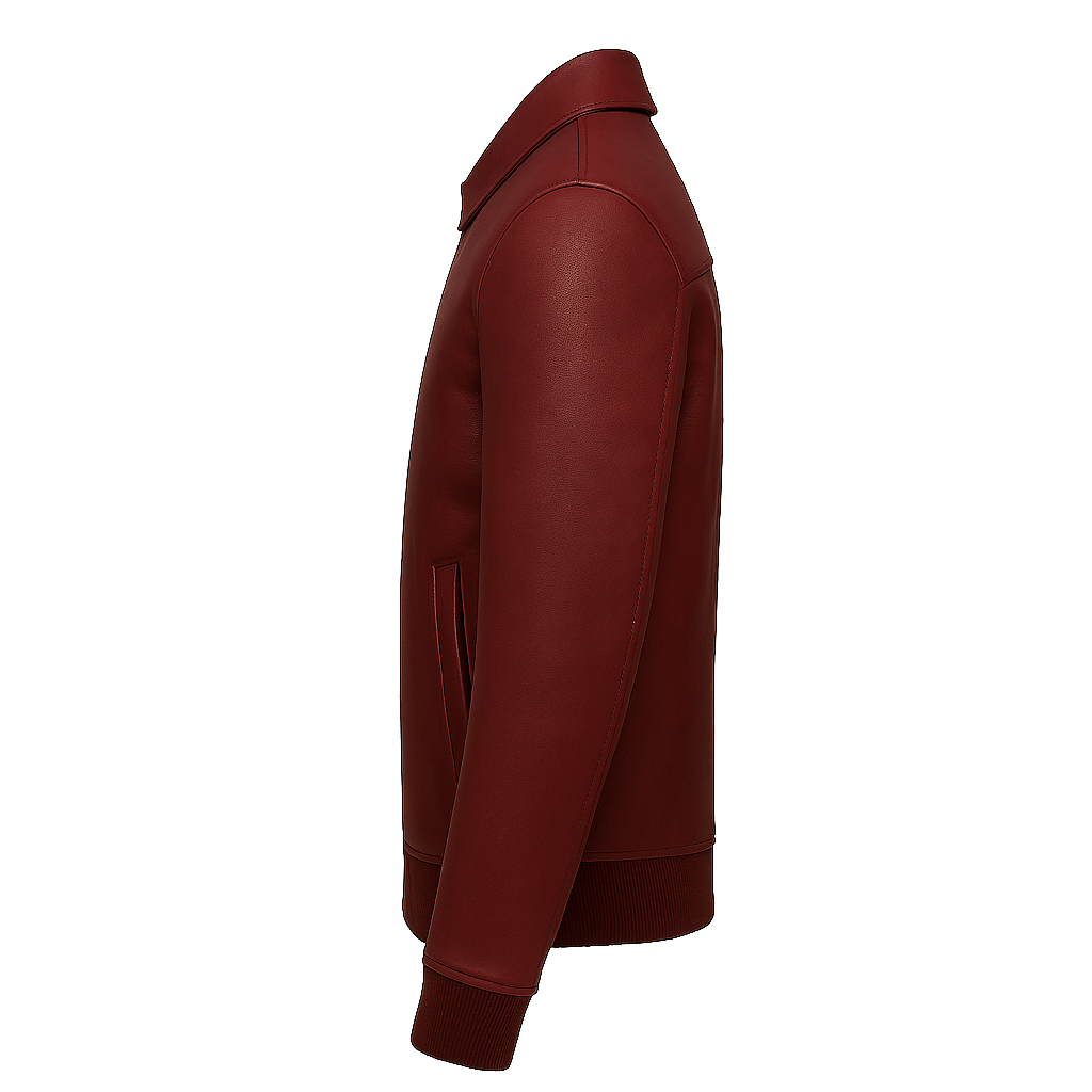 PR-218 The Heritage Bomber Man's Motorcycle Leather Jacket