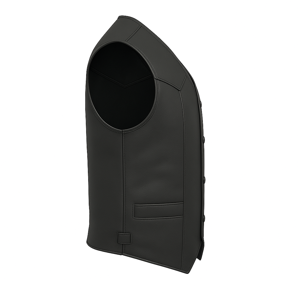 Darkride - Men's Classic Western Style Leather Vest