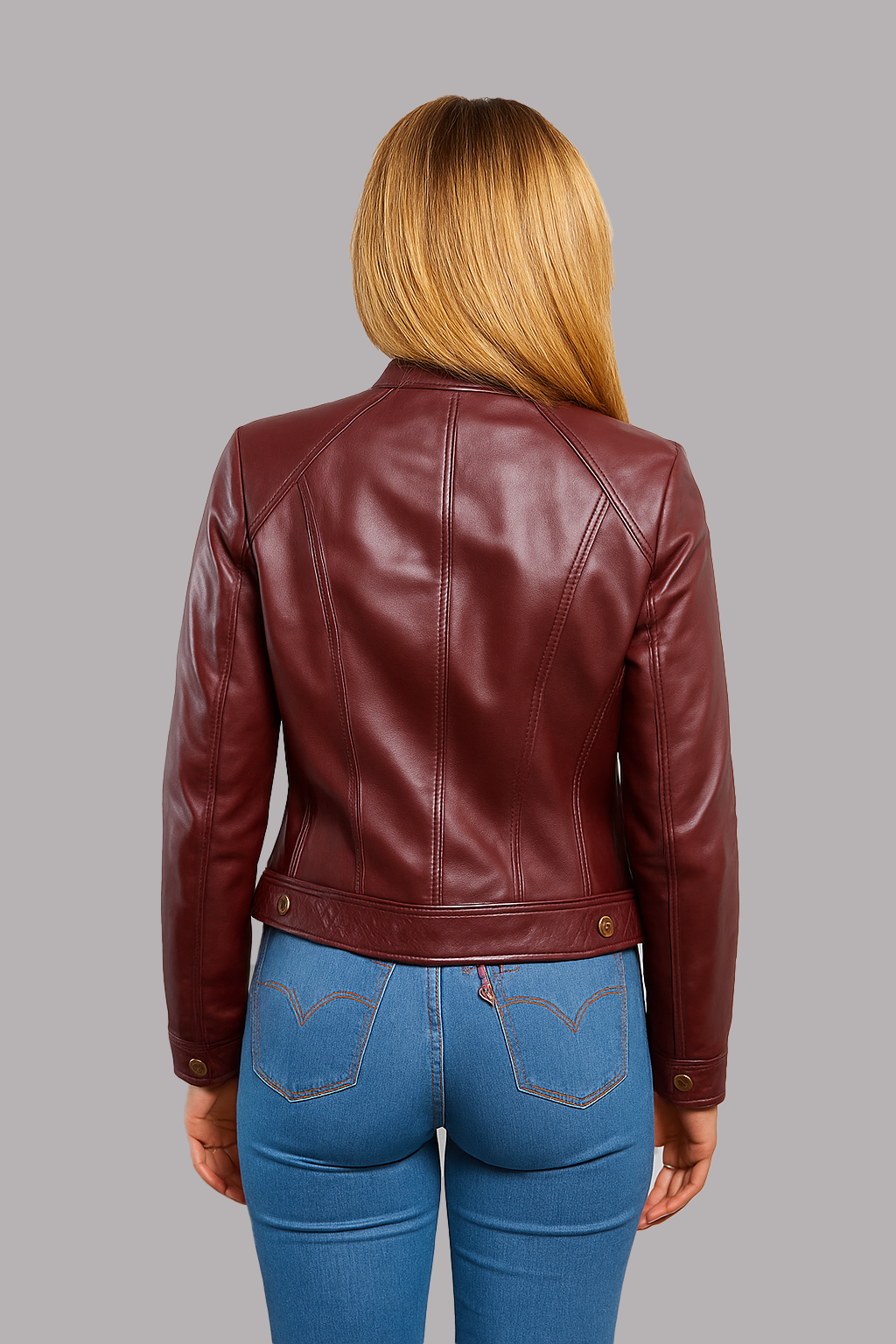 Carmine Vale Women's Fashion Leather Jacket