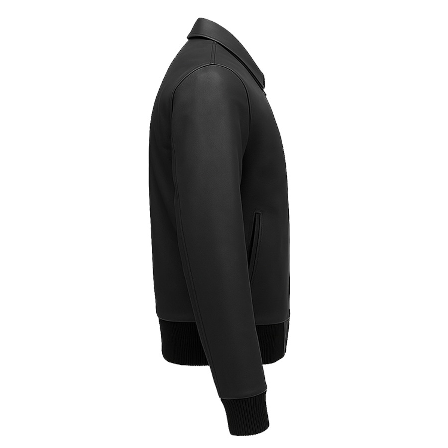 PR-218 The Heritage Bomber Man's Motorcycle Leather Jacket