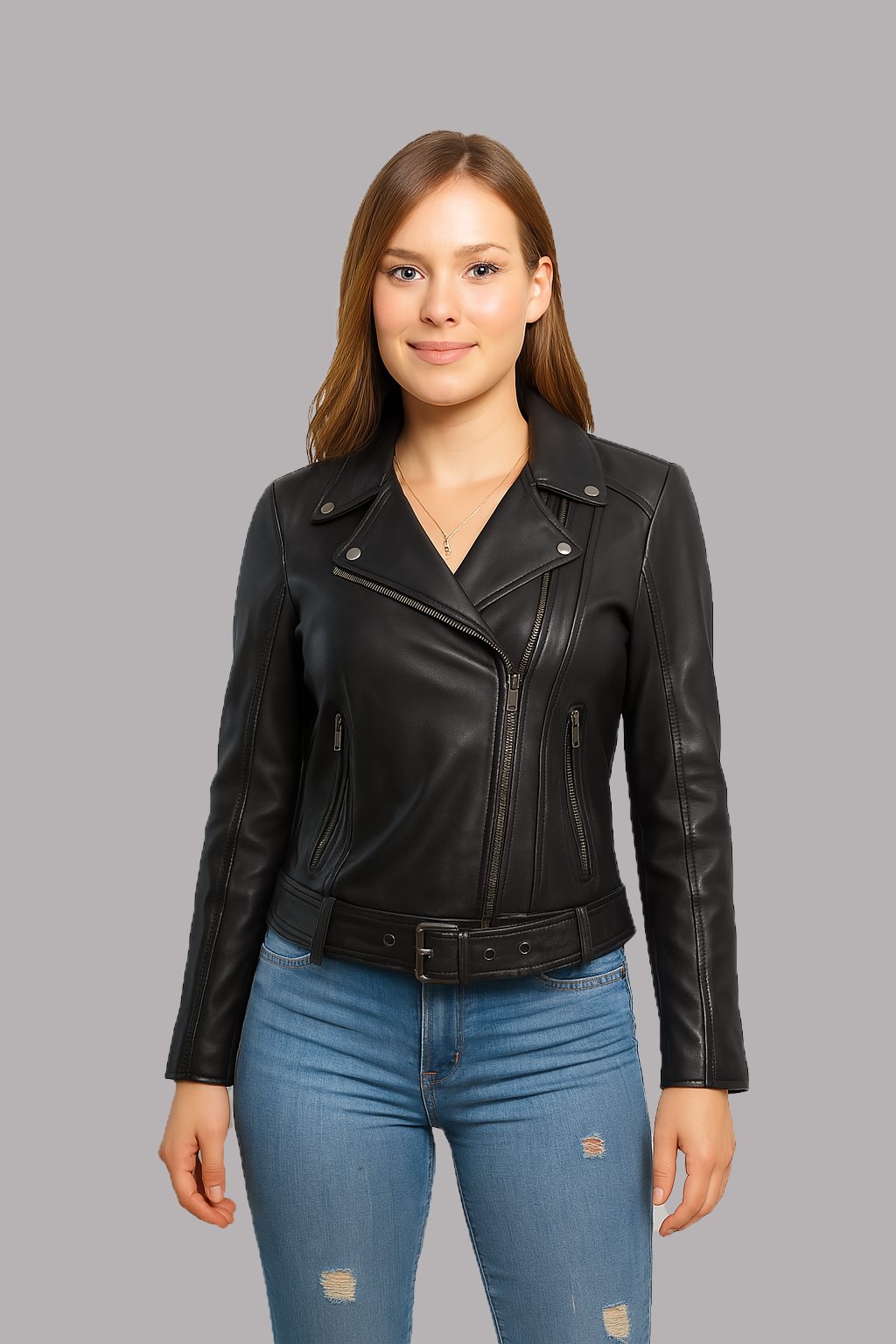 Chloe Women's Fashion Leather Jacket