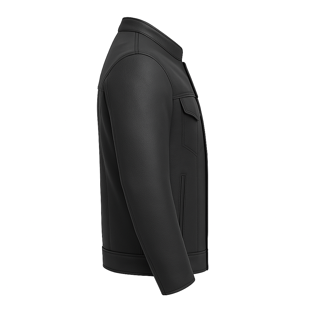 PR-225 Stealth Commander Man's Motorcycle Leather Jacket