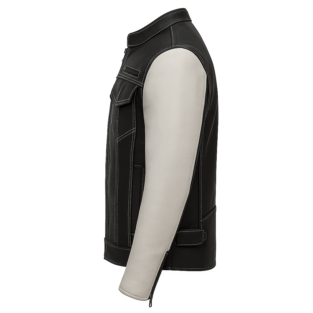 PR-237 Inferno Edge Man's Moto Leather Jacket