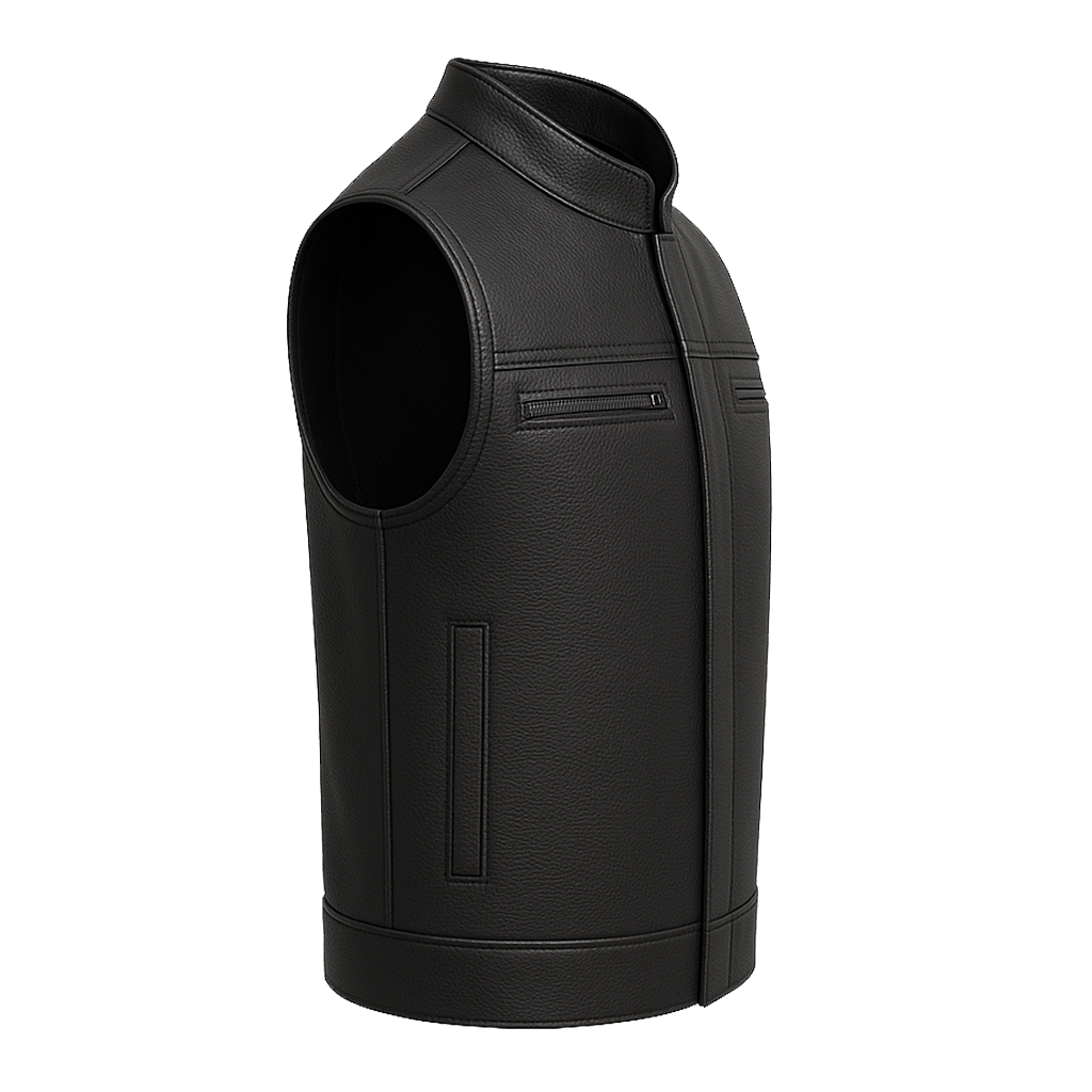 Voidrunner - Men's Motorcycle Perforated Leather Vest
