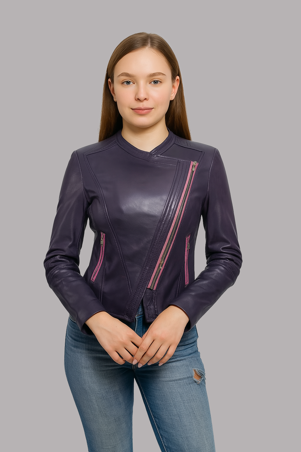 Blaire Burn Women's Fashion Leather Jacket