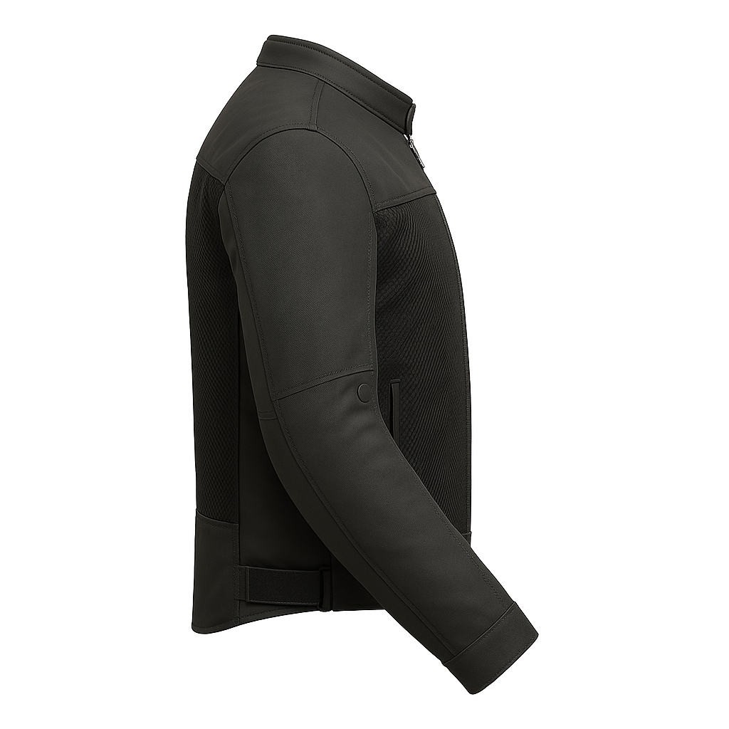 PR-229 Velocity Black Man's Motorcycle Textile Jacket