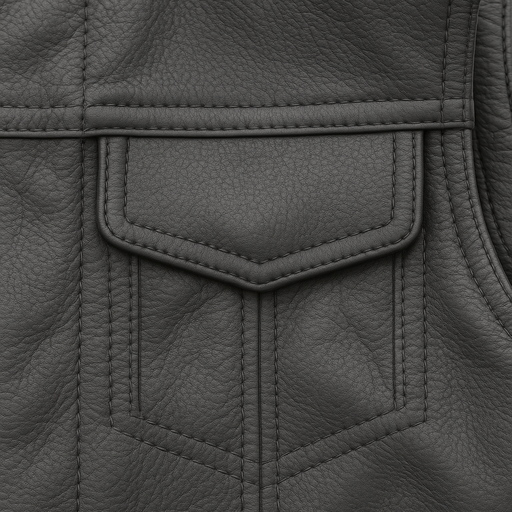 Tiny Trooper – Kid’s Leather Motorcycle Vest