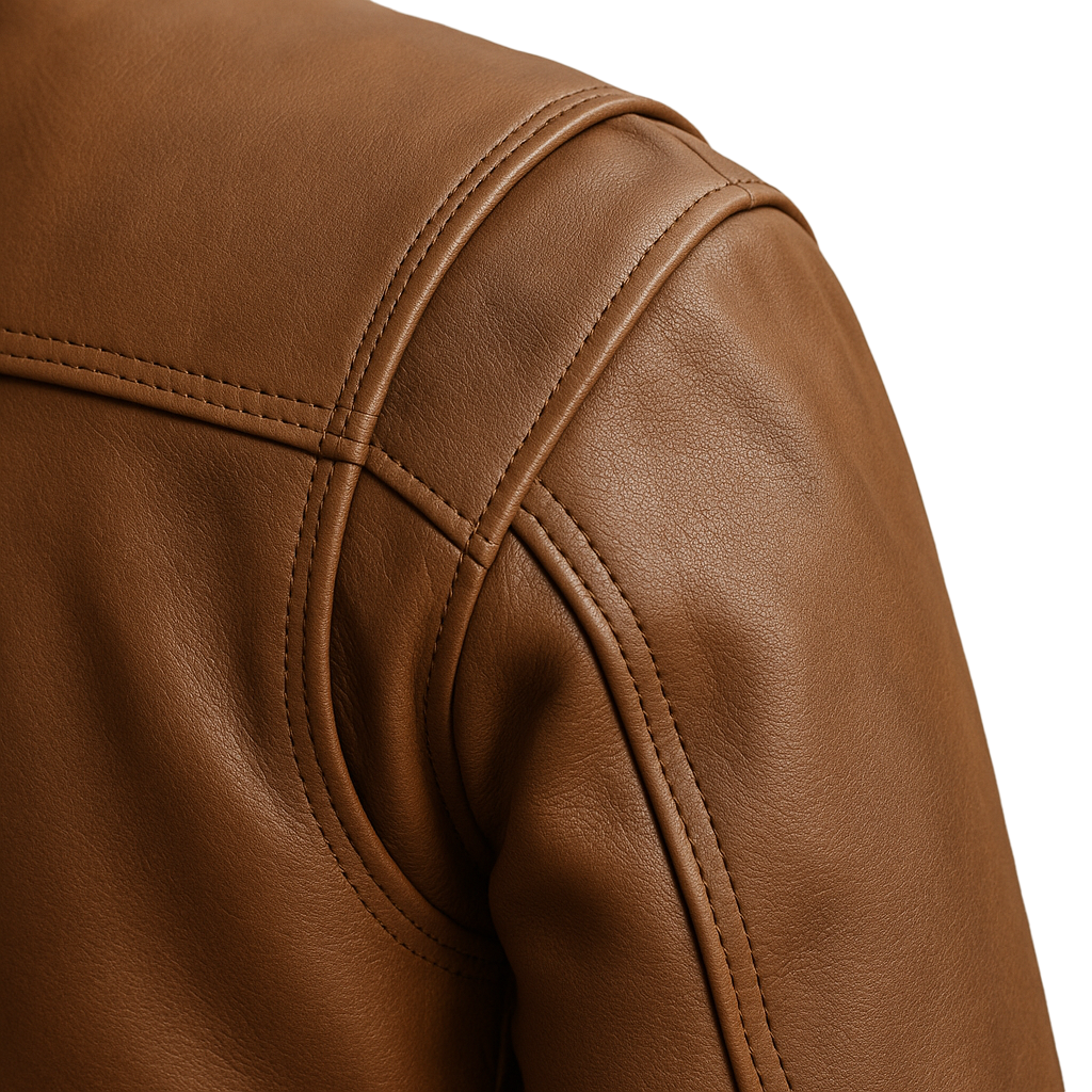 PR-218 The Heritage Bomber Man's Motorcycle Leather Jacket