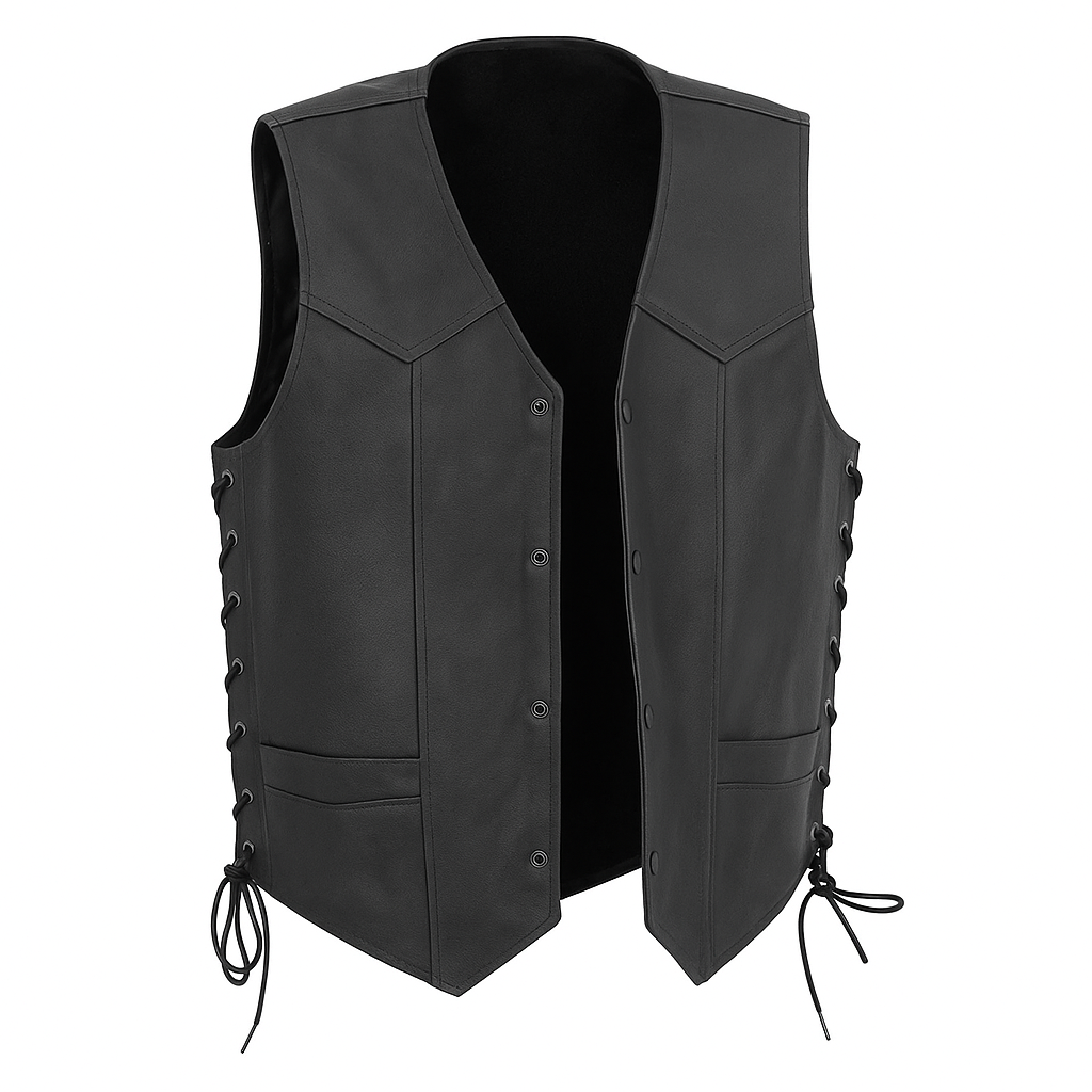 Deadman's Bluff - Men's Western Style Leather Vest