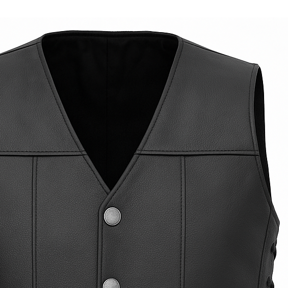 Venta Reign - Men's Motorcycle Western Style Leather Vest