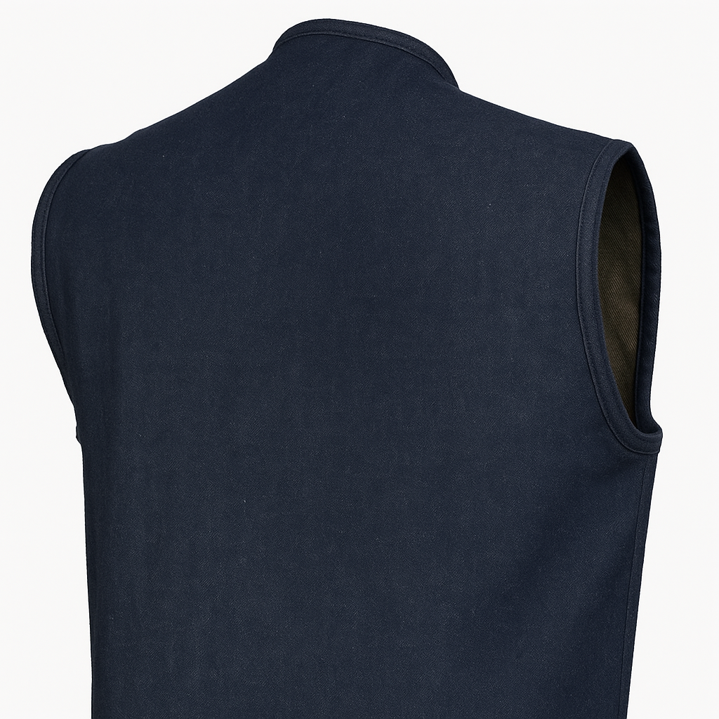 PR-306 Midnight Forge – Men's Motorcycle Denim Vest