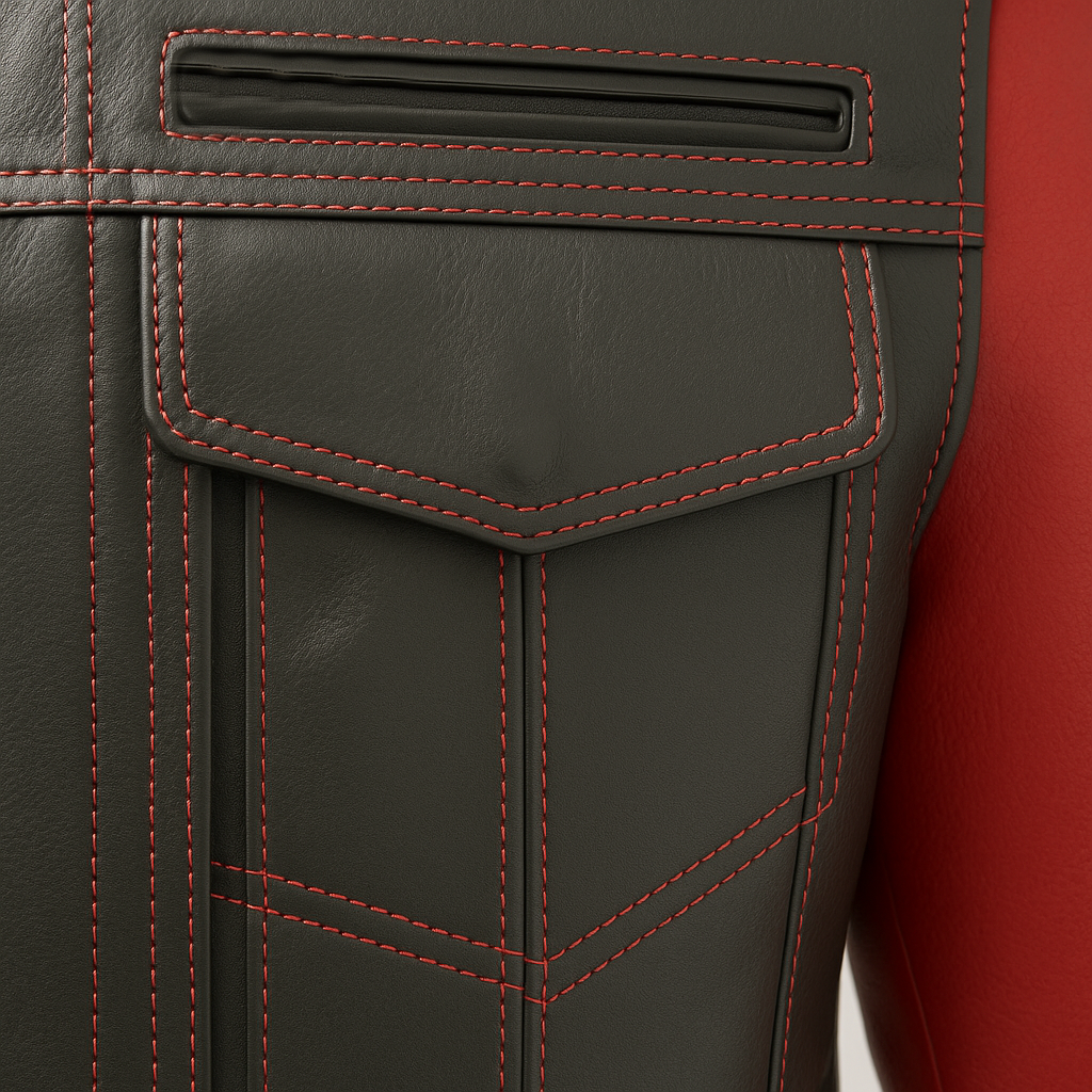 PR-237 Inferno Edge Man's Moto Leather Jacket