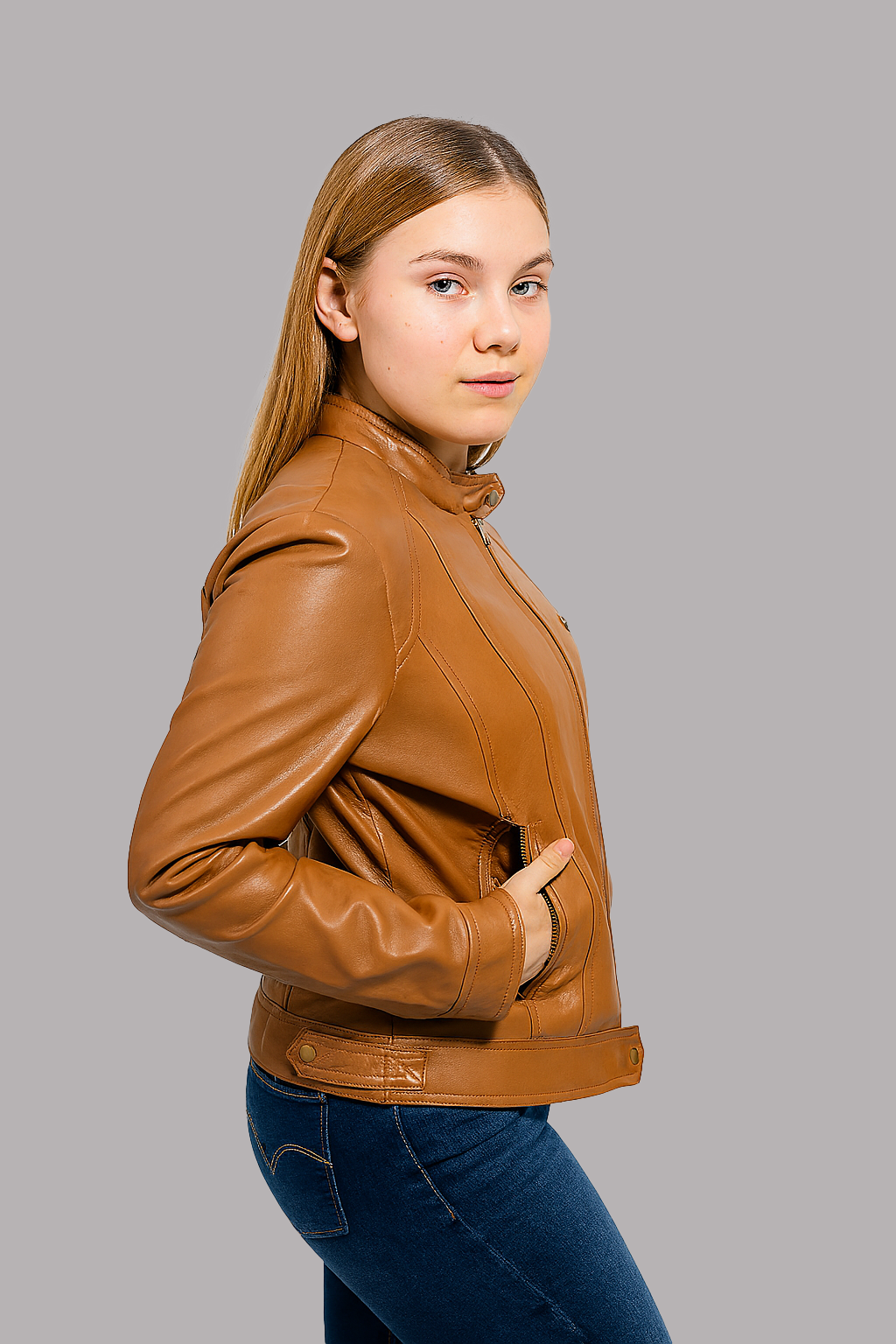 Carmine Vale Women's Fashion Leather Jacket