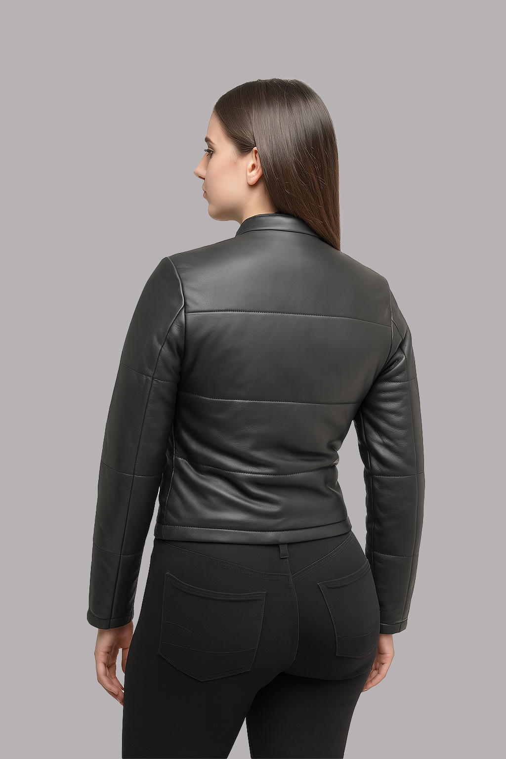Olenna Pale Leather Jacket
