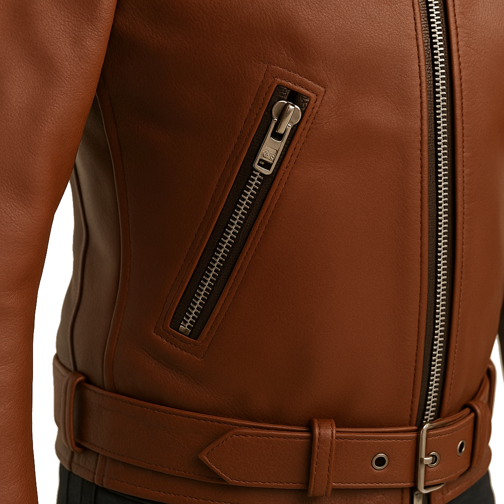 PR-211 Bronco Blaze Man's Motorcycle Leather Jacket