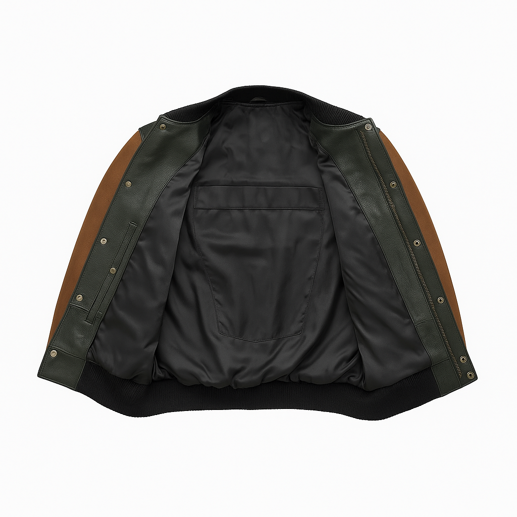 PR-238 Coalheart Classic Man's Moto Leather Jacket