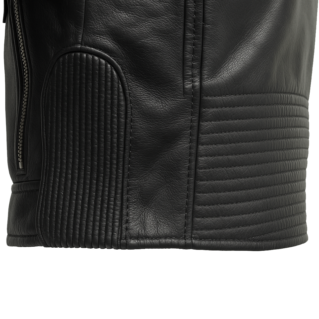 PR-222 Shadow Titan Man's Motorcycle Leather Jacket