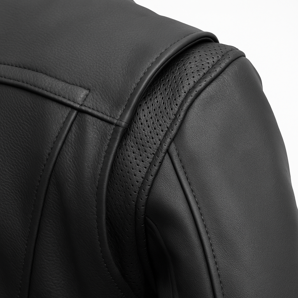 PR-224 Nightshade Edge Man's Motorcycle Leather Jacket