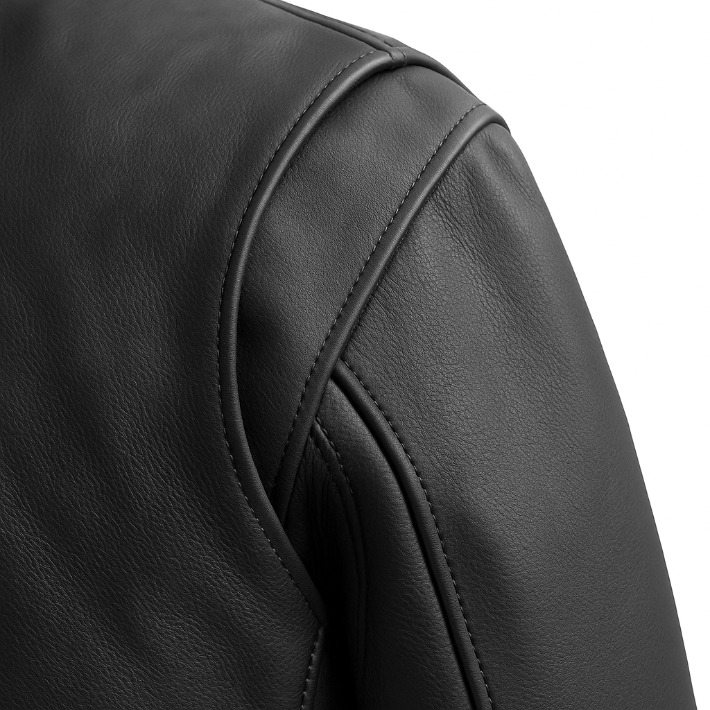 PR-218 The Heritage Bomber Man's Motorcycle Leather Jacket