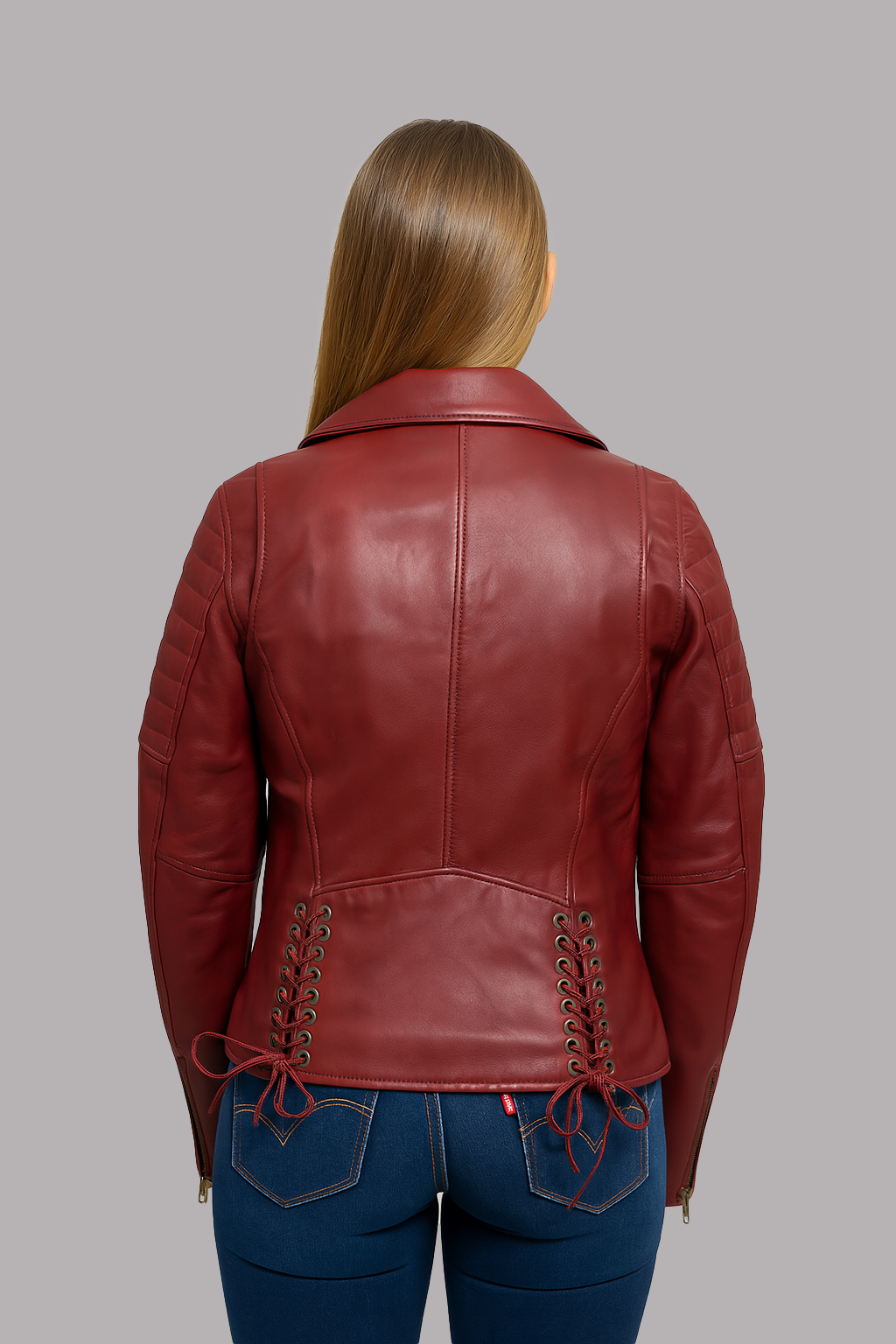 Yva Belle Fashion Lambskin Leather Jacket