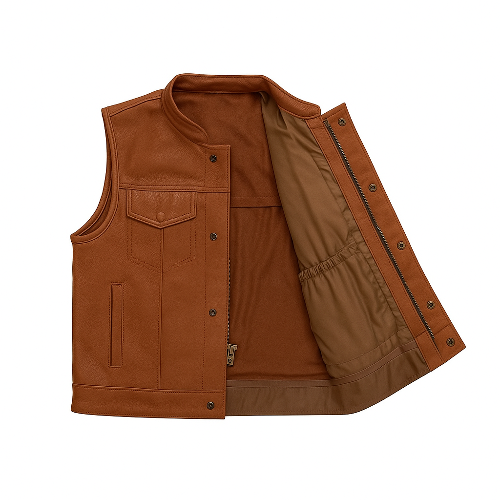 Duskrunner - Men's Motorcycle Leather Vest