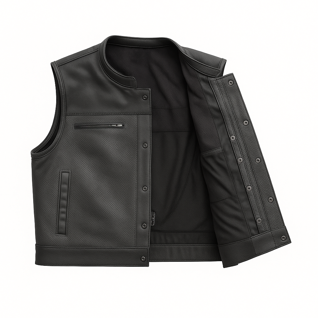 Venom – Men’s Motorcycle Leather Vest