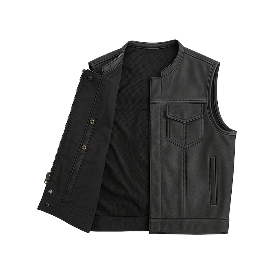 Duskrunner - Men's Motorcycle Leather Vest