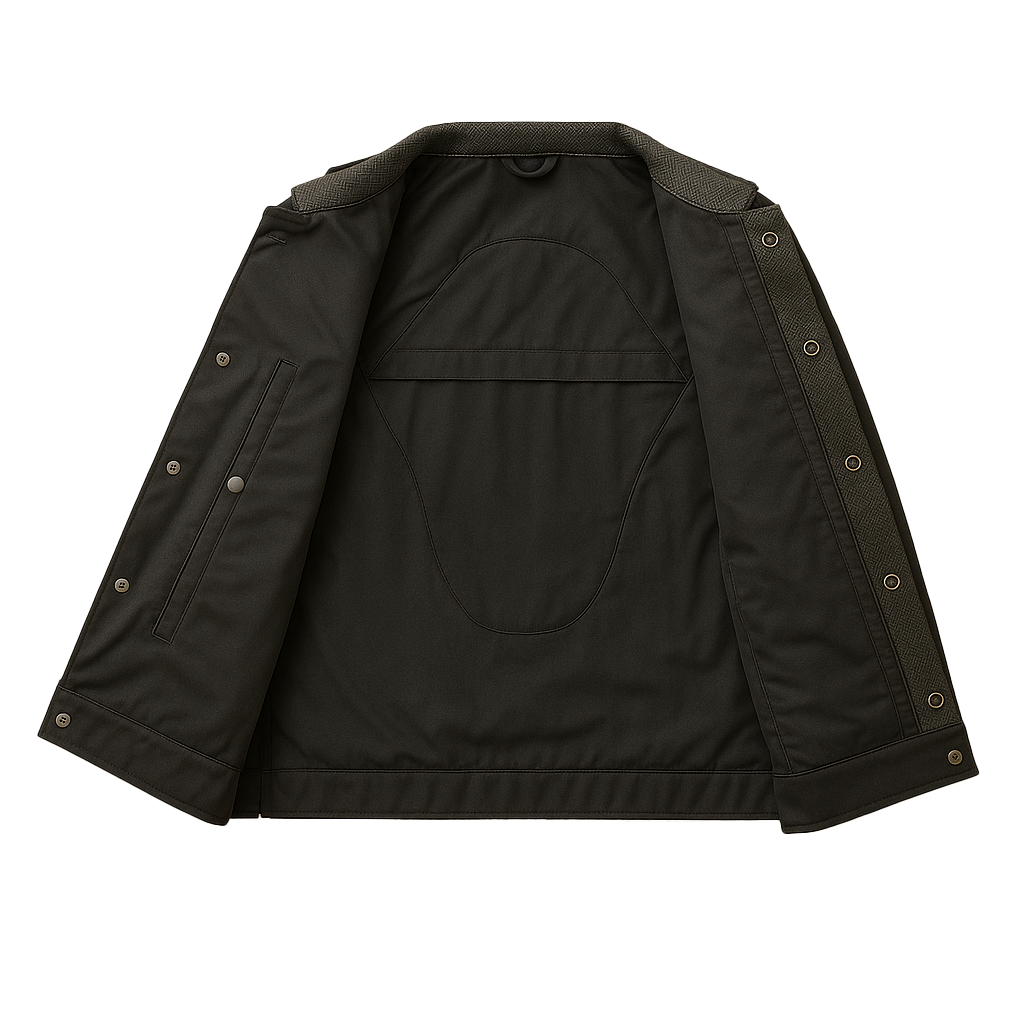 Nightwolf - Men's Motorcycle Perforated Leather Vest