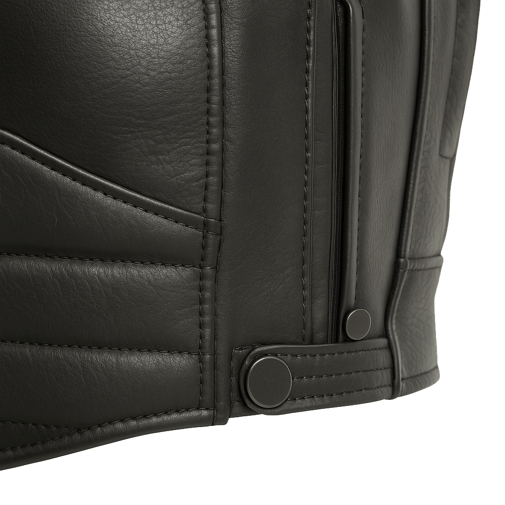 PR-205 Carbon Phantom – Men's Leather Motorcycle Jacket